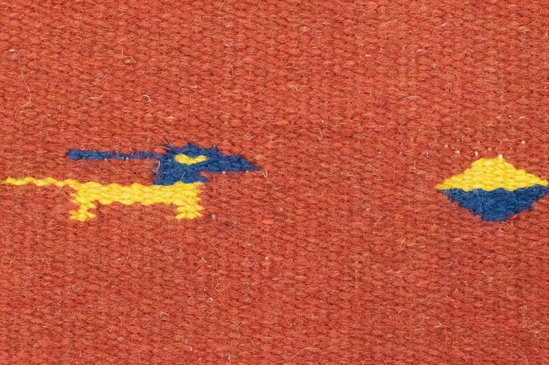 Dywan Kelim - modny - 200 x 140 cm - czerwony