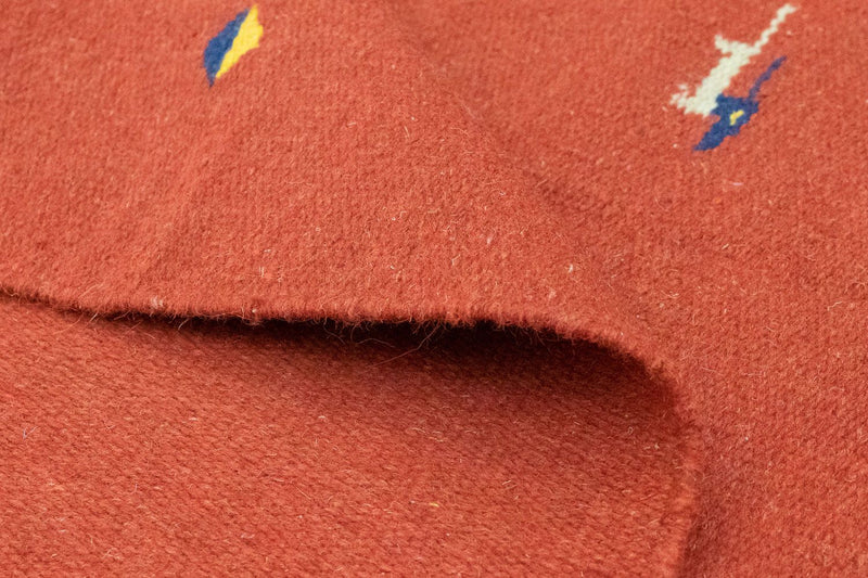 Dywan Kelim - modny - 200 x 140 cm - czerwony