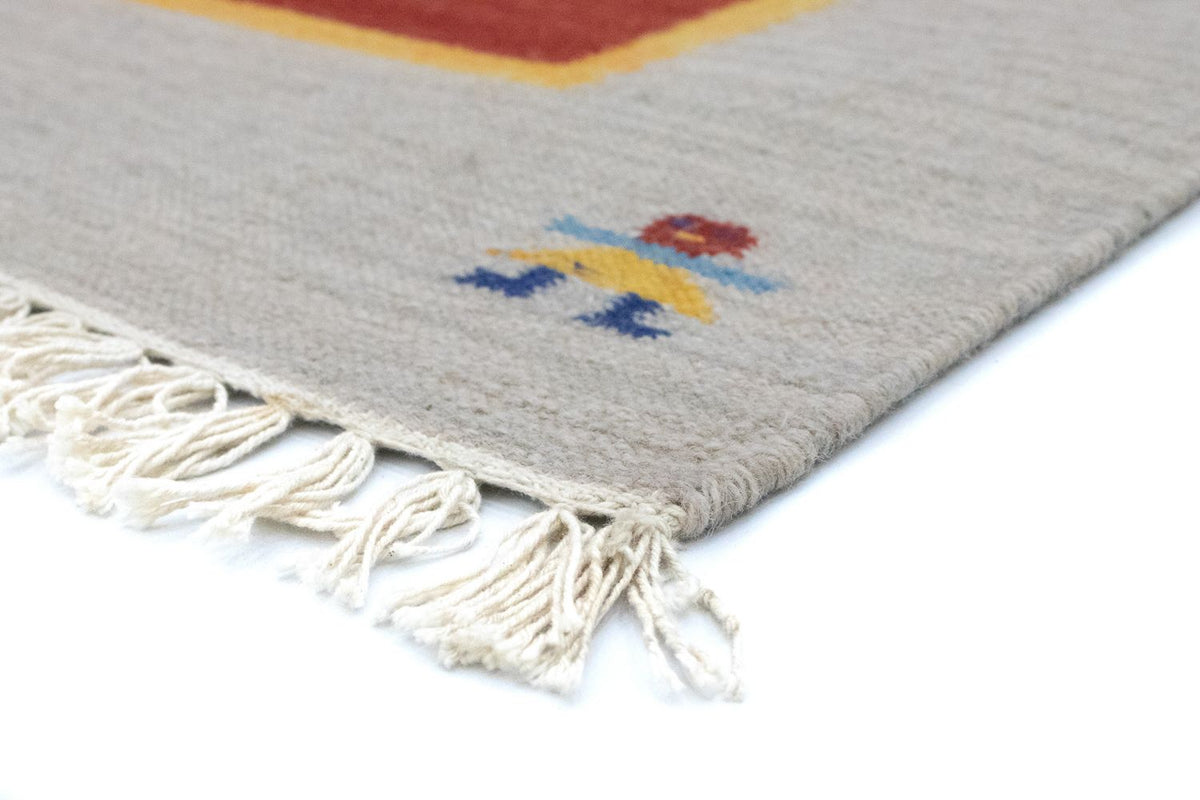 Dywan Kelim - modny - 200 x 140 cm - czerwony