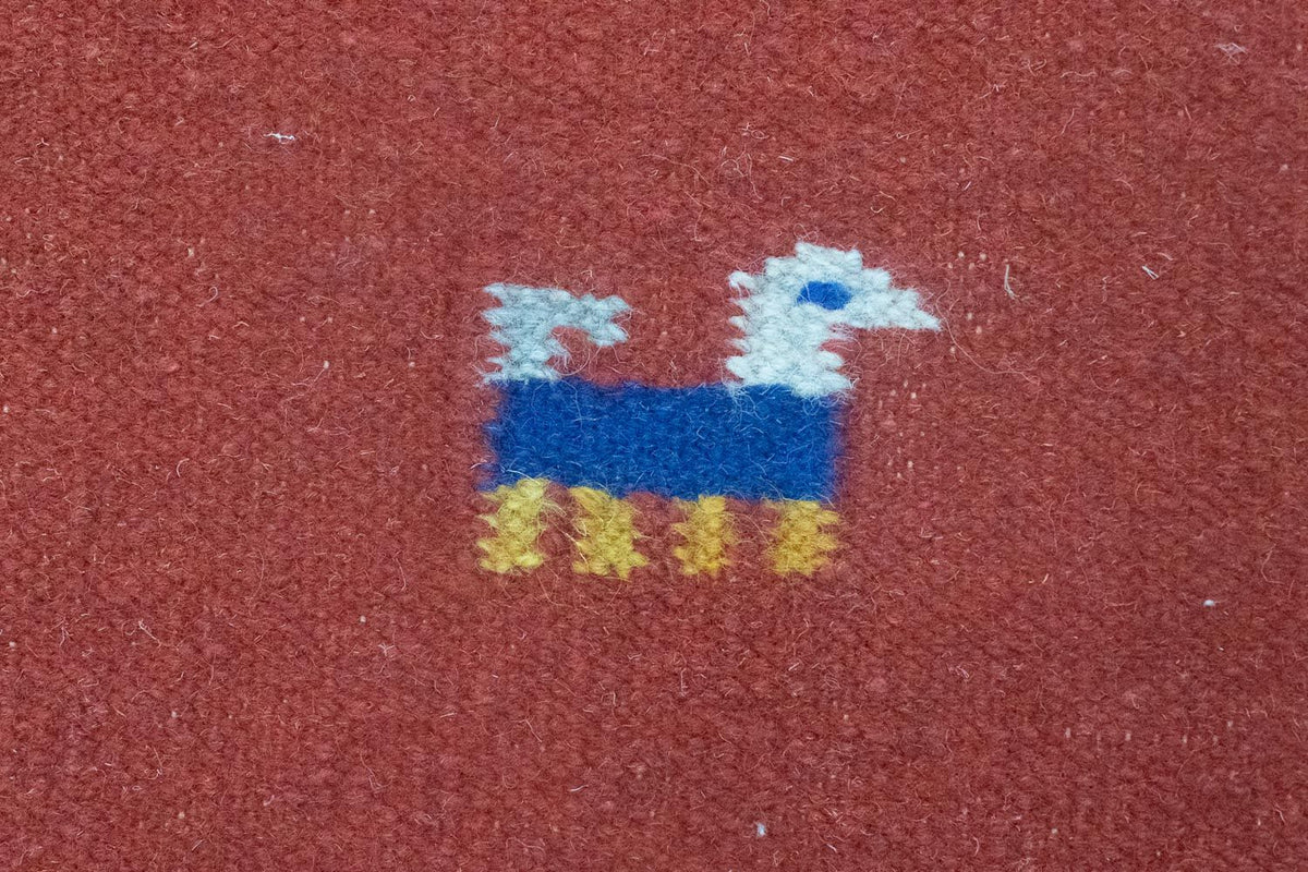 Dywan Kelim - modny - 200 x 140 cm - pomarańczowy