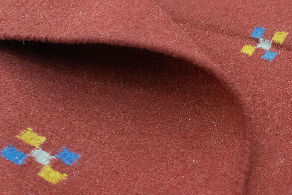 Dywan Kelim - modny - 200 x 140 cm - pomarańczowy