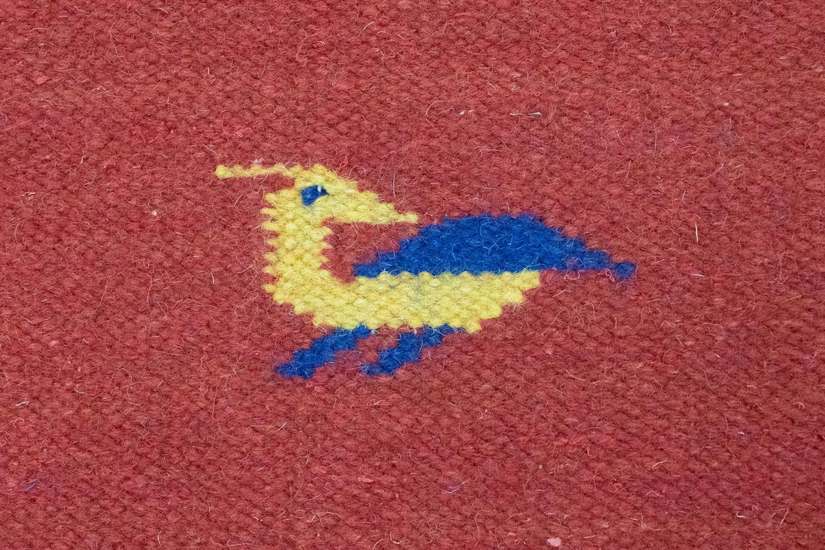 Dywan Kelim - modny - 200 x 140 cm - czerwony