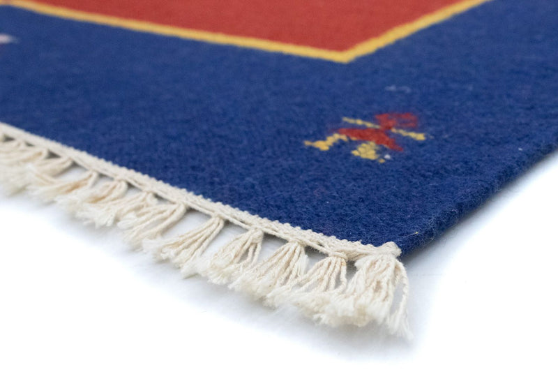 Dywan Kelim - modny - 200 x 140 cm - czerwony