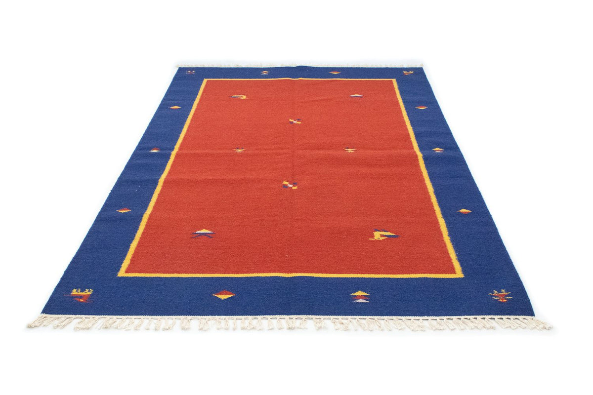 Dywan Kelim - modny - 200 x 140 cm - czerwony