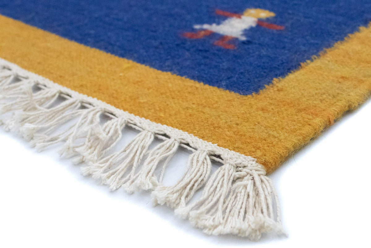 Dywan Kelim - modny - 200 x 140 cm - pomarańczowy