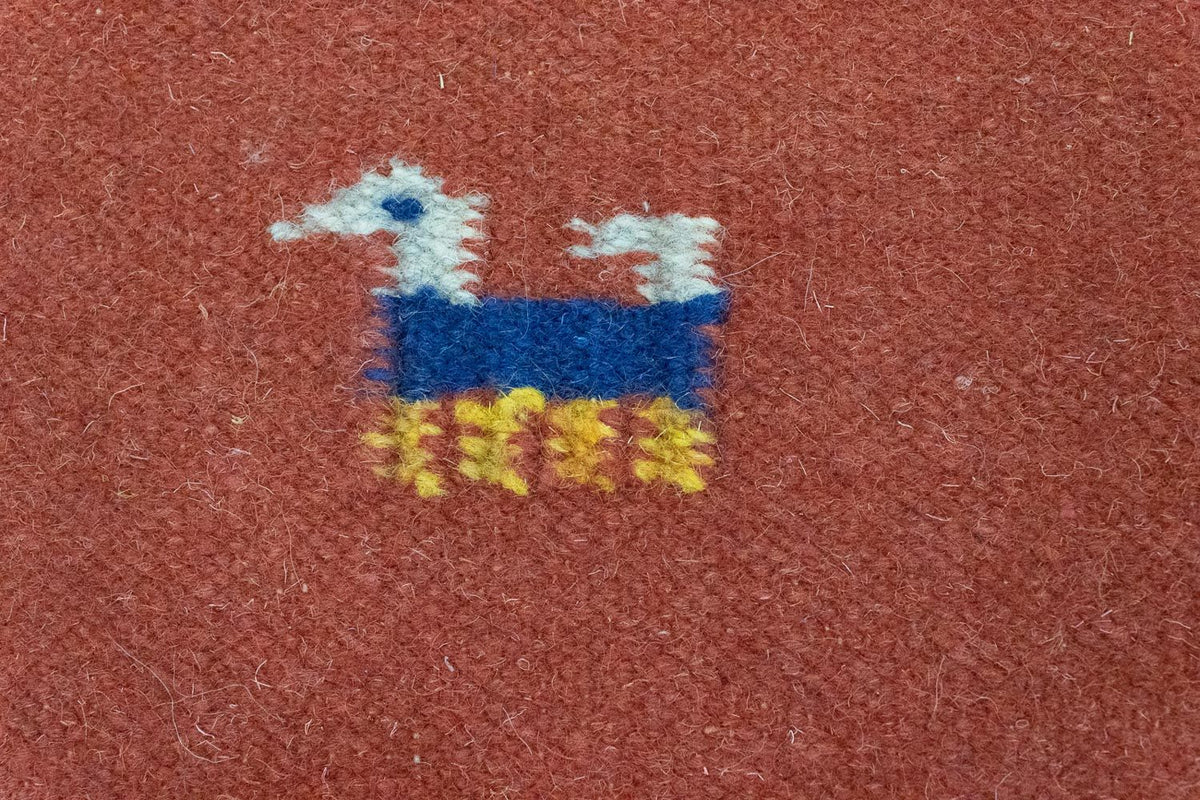 Dywan Kelim - modny - 200 x 140 cm - czerwony