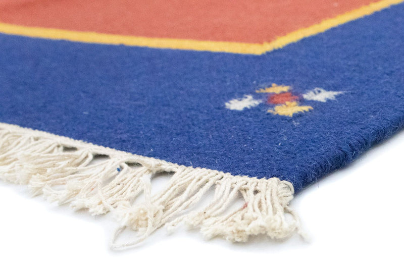 Dywan Kelim - modny - 200 x 140 cm - czerwony