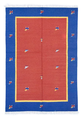 Dywan Kelim - modny - 200 x 140 cm - czerwony