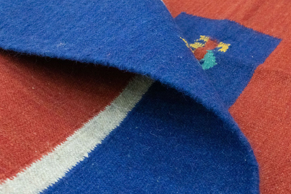 Dywan Kelim - modny - 200 x 140 cm - czerwony