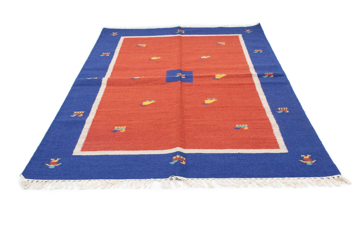 Dywan Kelim - modny - 200 x 140 cm - czerwony