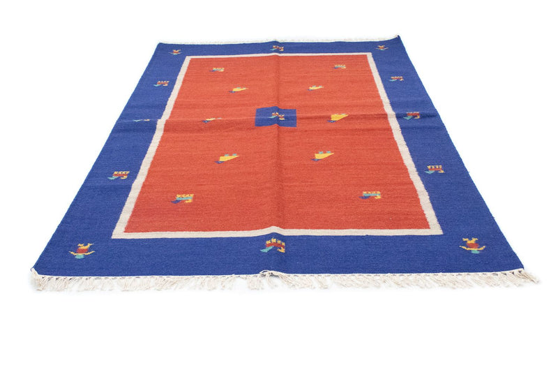 Dywan Kelim - modny - 200 x 140 cm - czerwony