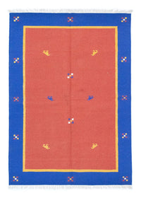 Dywan Kelim - modny - 200 x 140 cm - pomarańczowy