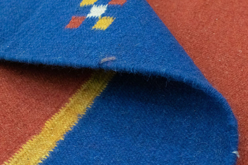 Dywan Kelim - modny - 200 x 140 cm - pomarańczowy