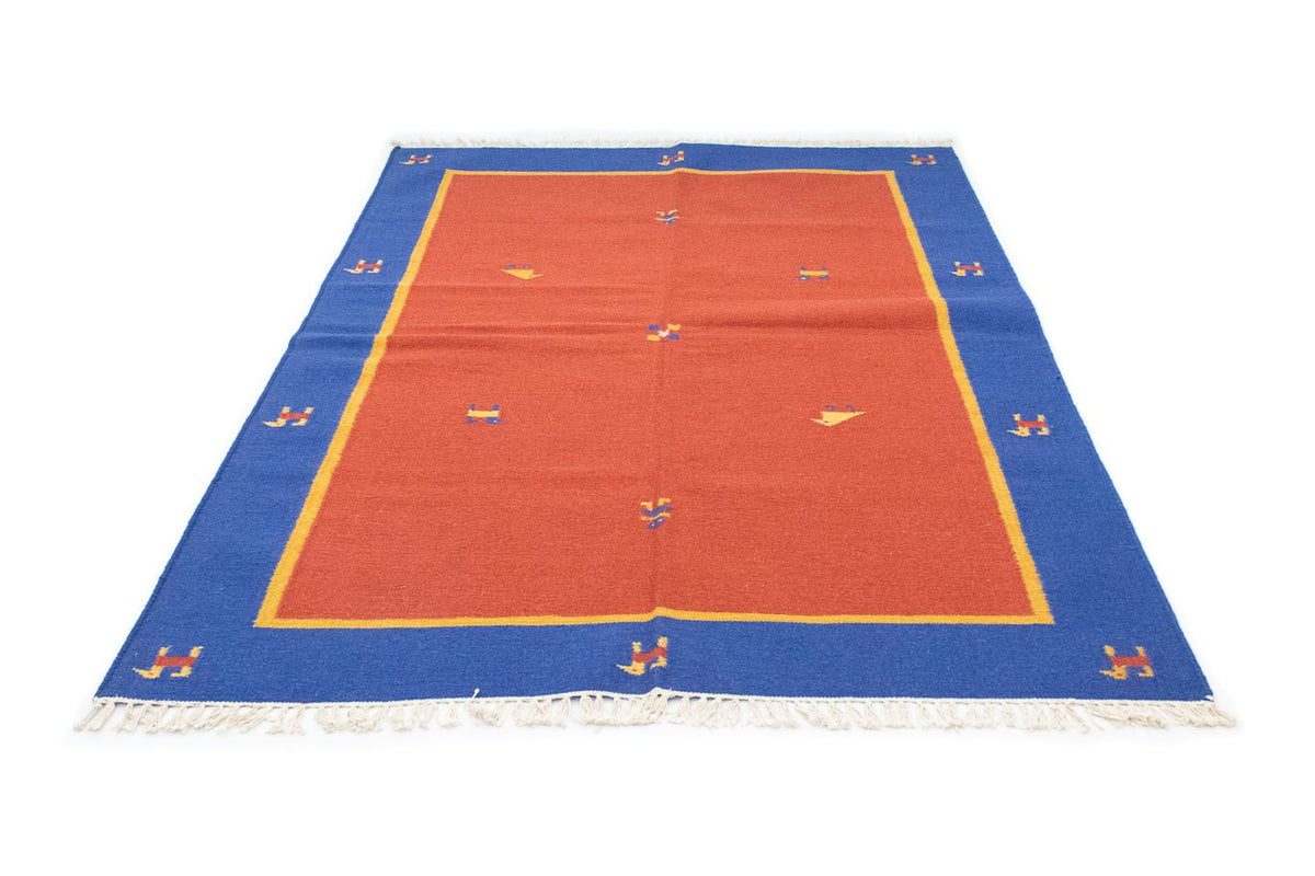 Dywan Kelim - modny - 200 x 140 cm - czerwony