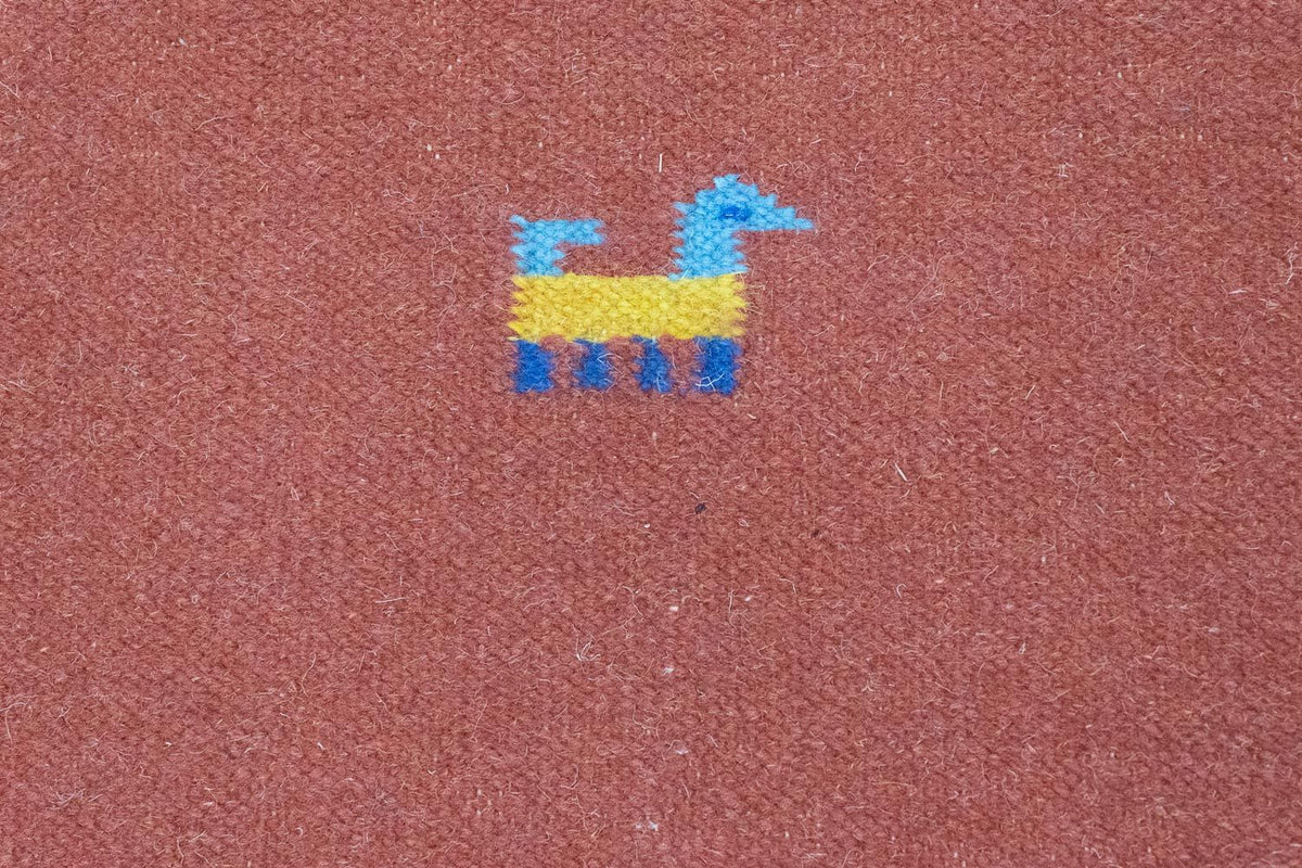 Dywan Kelim - modny - 200 x 140 cm - pomarańczowy