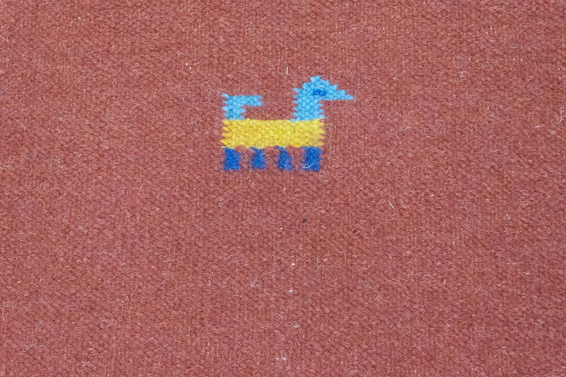 Dywan Kelim - modny - 200 x 140 cm - pomarańczowy