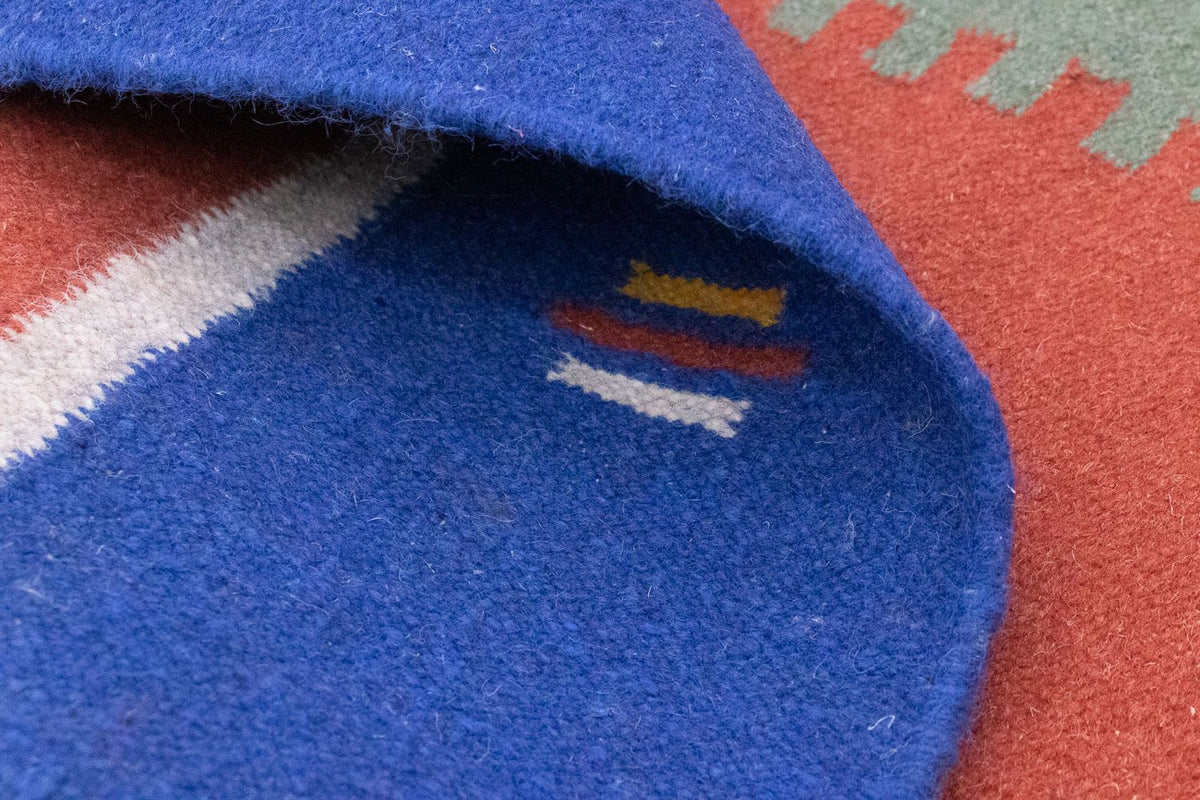 Dywan Kelim - modny - 200 x 140 cm - pomarańczowy