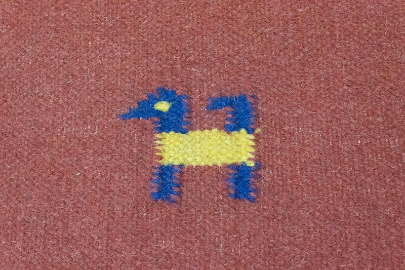 Dywan Kelim - modny - 200 x 140 cm - pomarańczowy