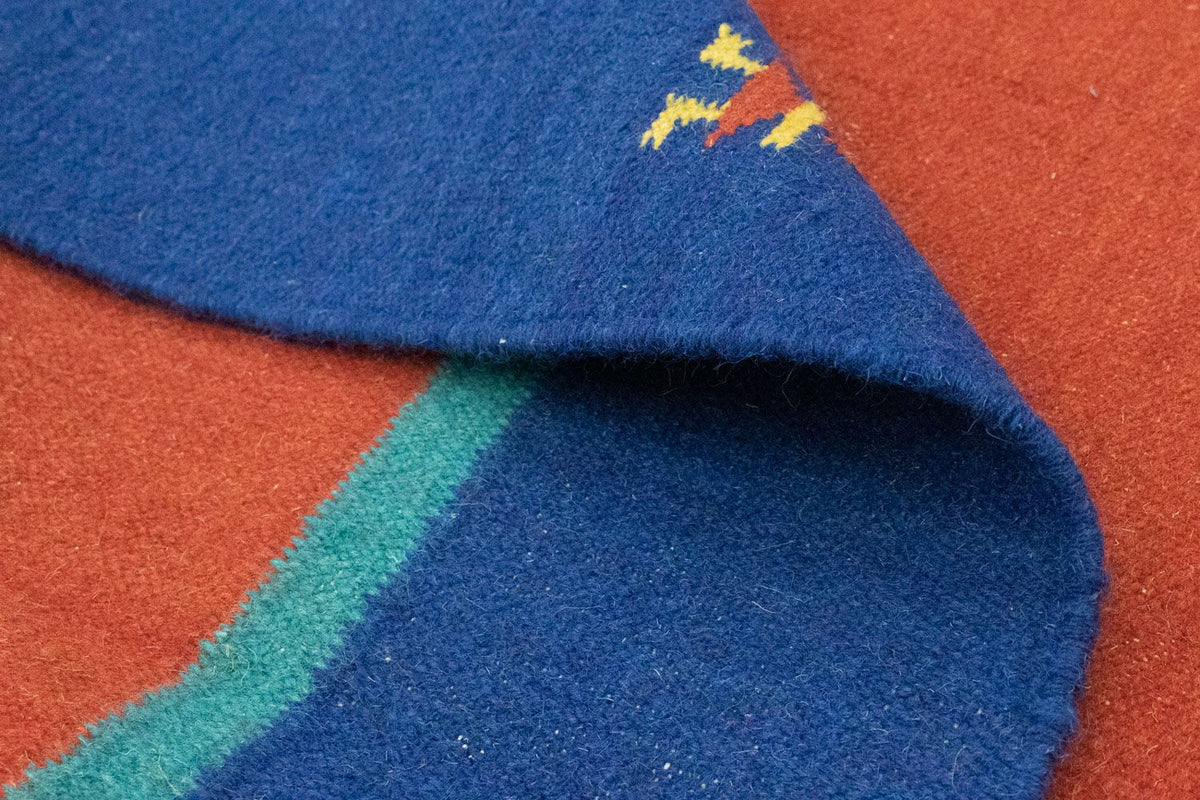 Dywan Kelim - modny - 200 x 140 cm - pomarańczowy