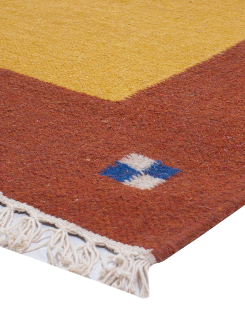 Kelim Teppich - Trendy - 240 x 170 cm - senfgelb