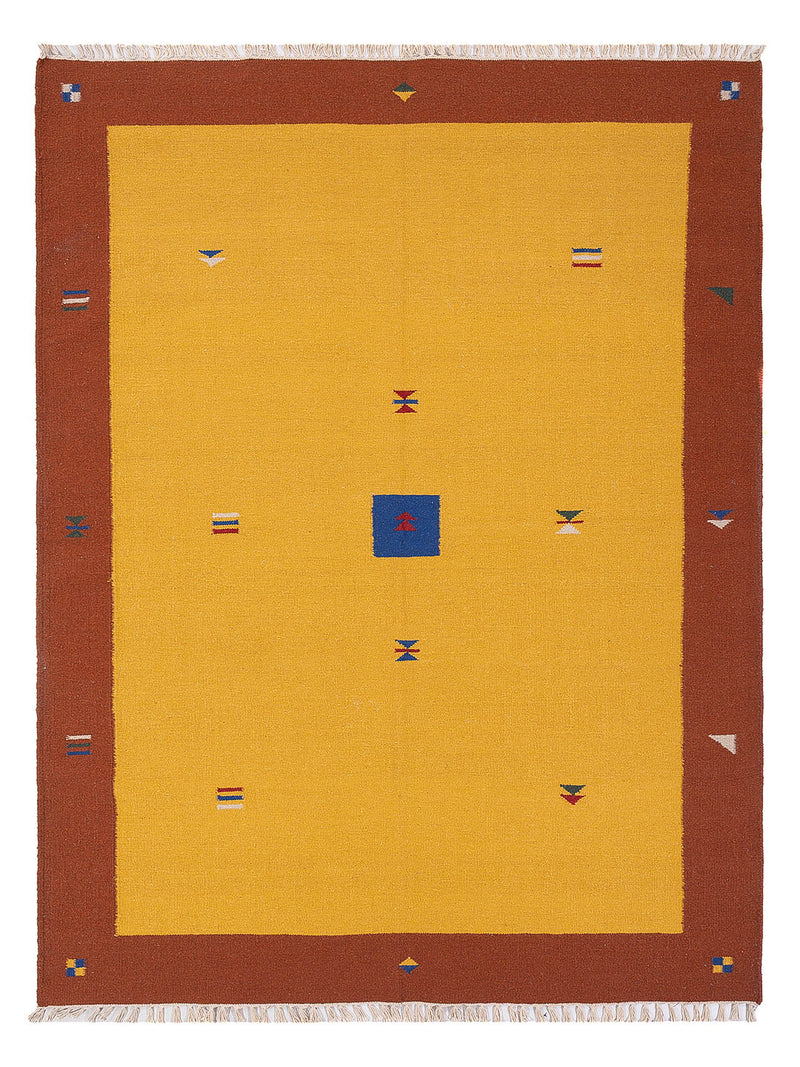 Kelim Teppich - Trendy - 240 x 170 cm - gold