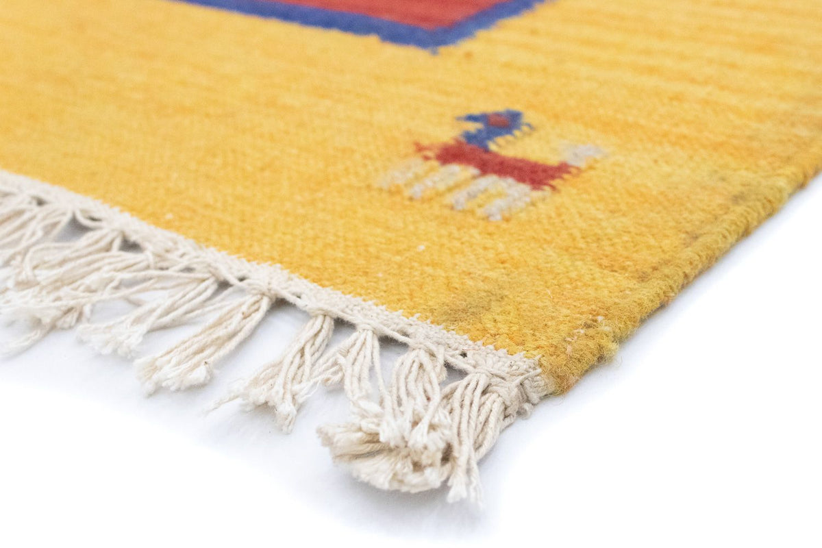 Dywan Kelim - modny - 200 x 140 cm - pomarańczowy