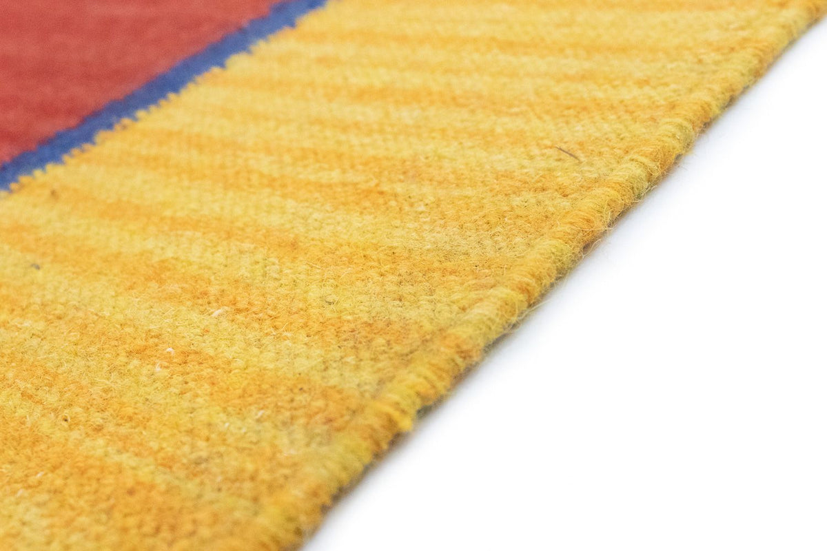 Dywan Kelim - modny - 200 x 140 cm - pomarańczowy