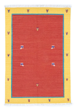 Dywan Kelim - modny - 200 x 140 cm - czerwony