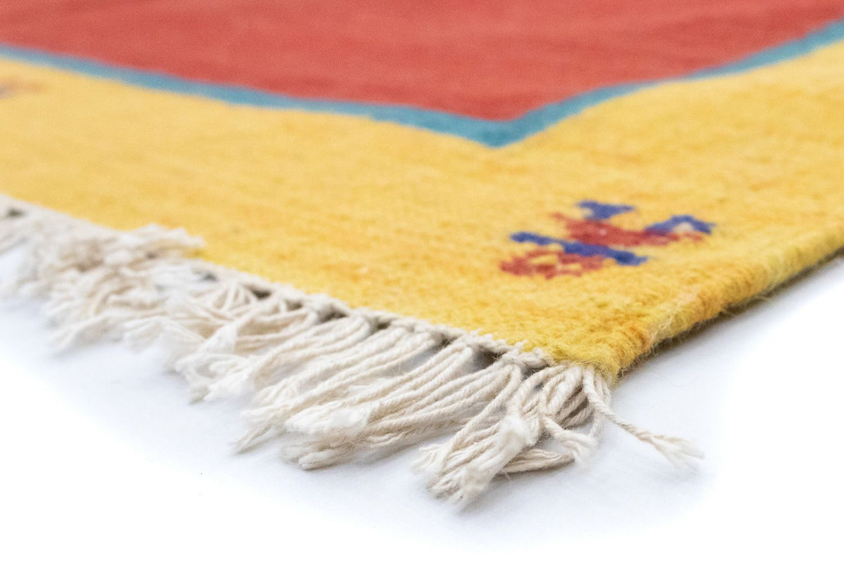 Dywan Kelim - modny - 200 x 140 cm - czerwony