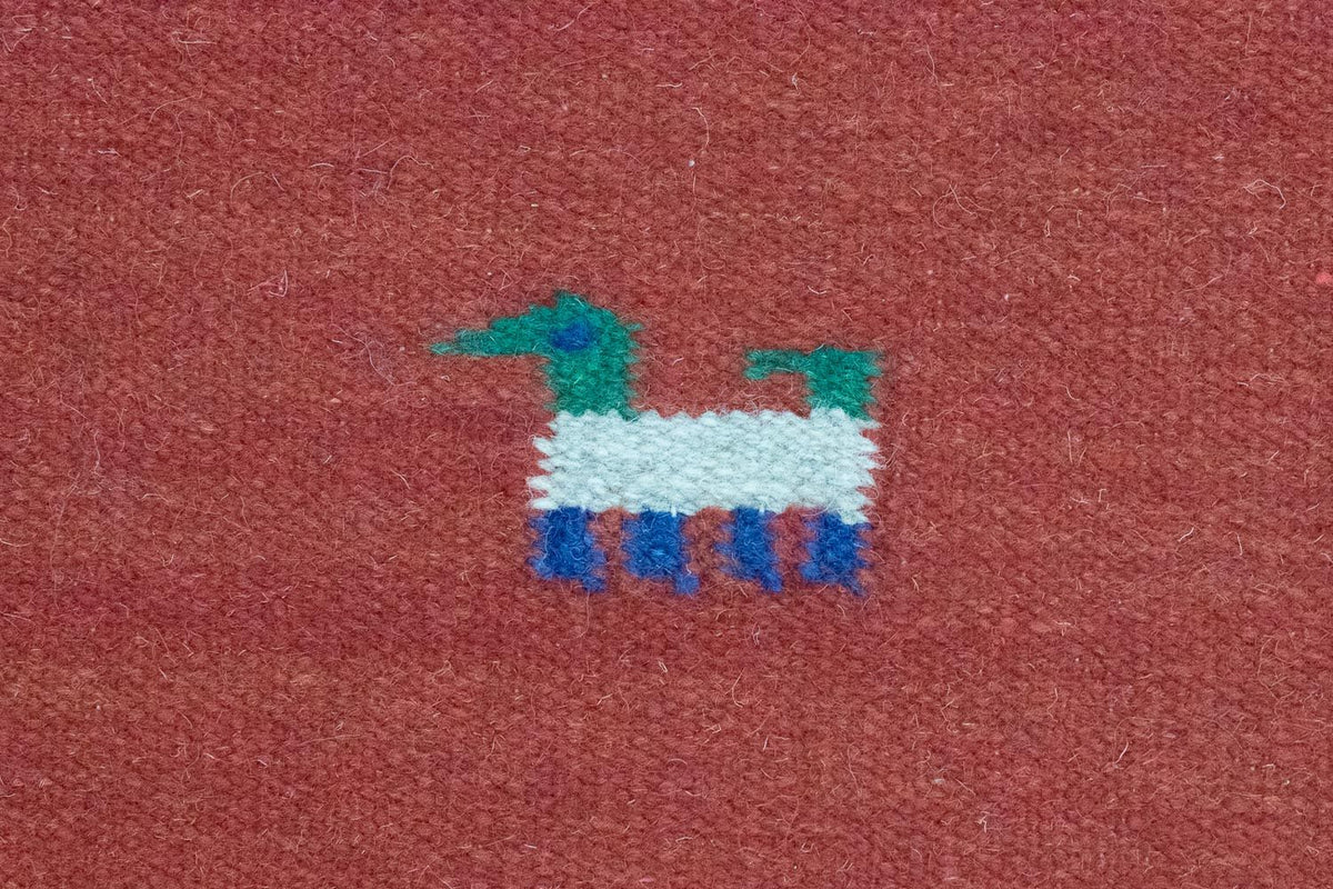 Dywan Kelim - modny - 200 x 140 cm - pomarańczowy