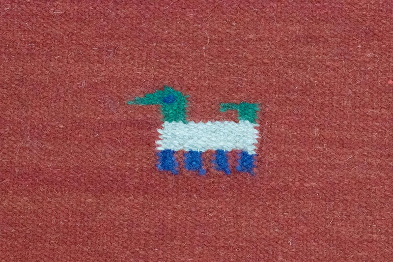 Dywan Kelim - modny - 200 x 140 cm - pomarańczowy