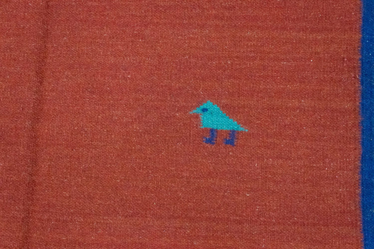 Dywan Kelim - modny - 200 x 140 cm - pomarańczowy