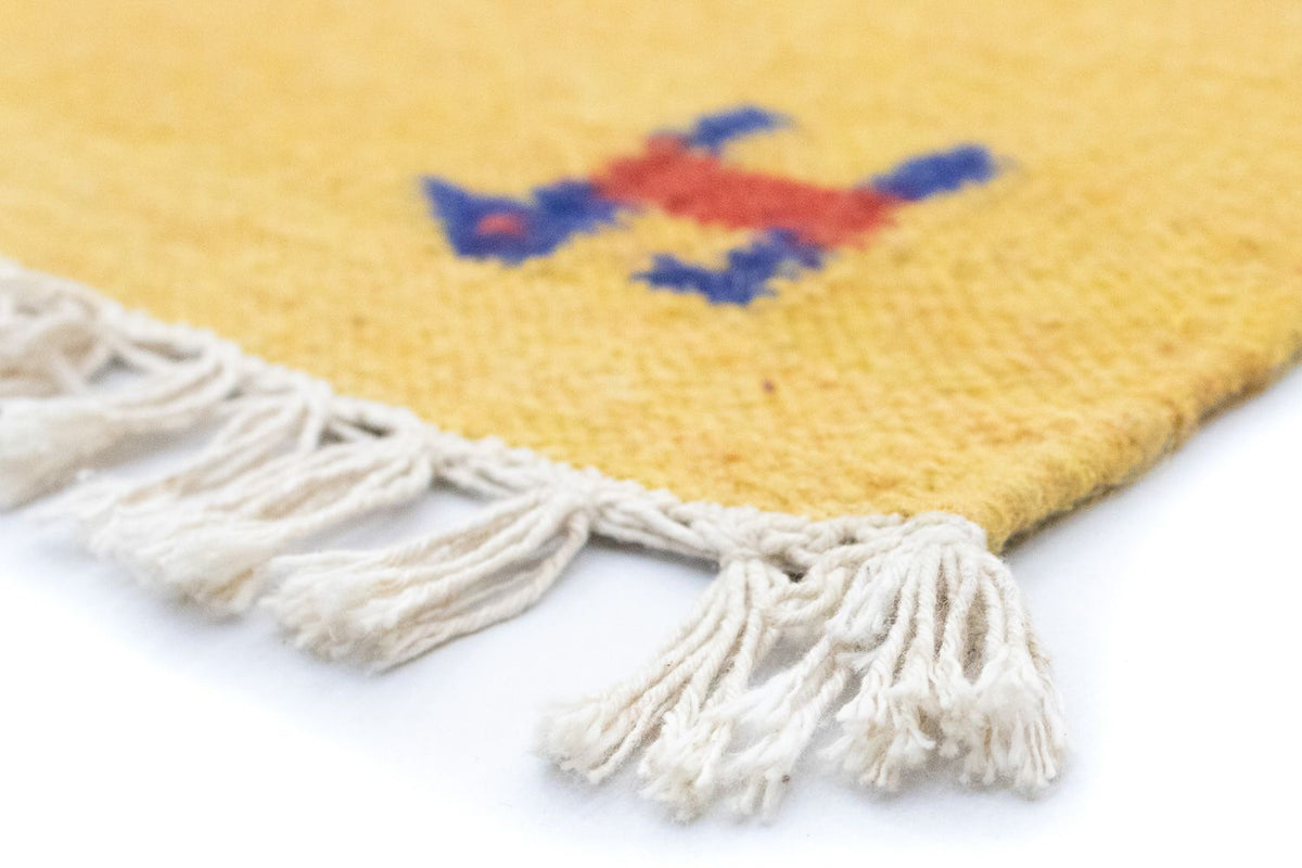 Dywan Kelim - modny - 200 x 140 cm - pomarańczowy