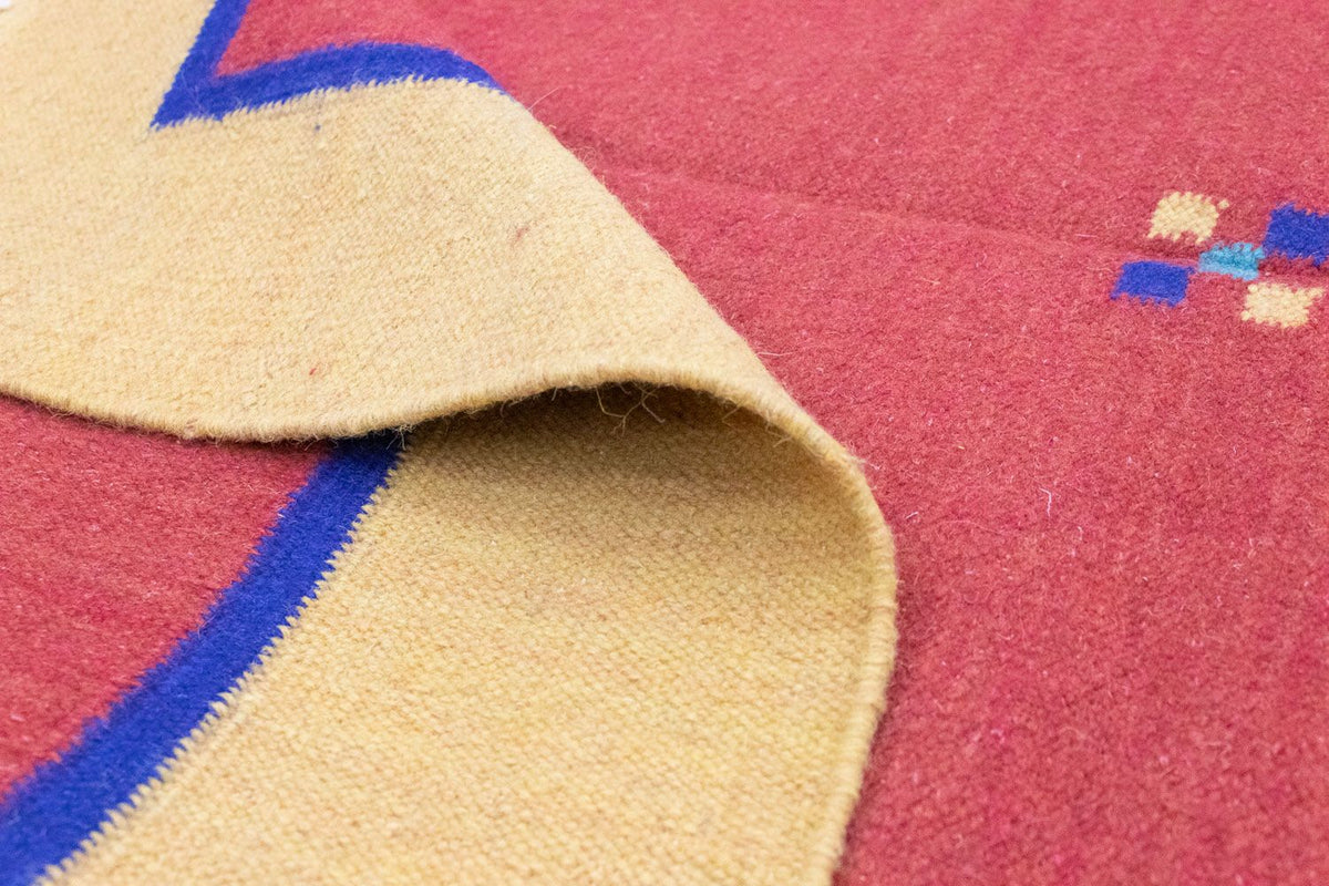 Dywan Kelim - modny - 200 x 140 cm - pomarańczowy