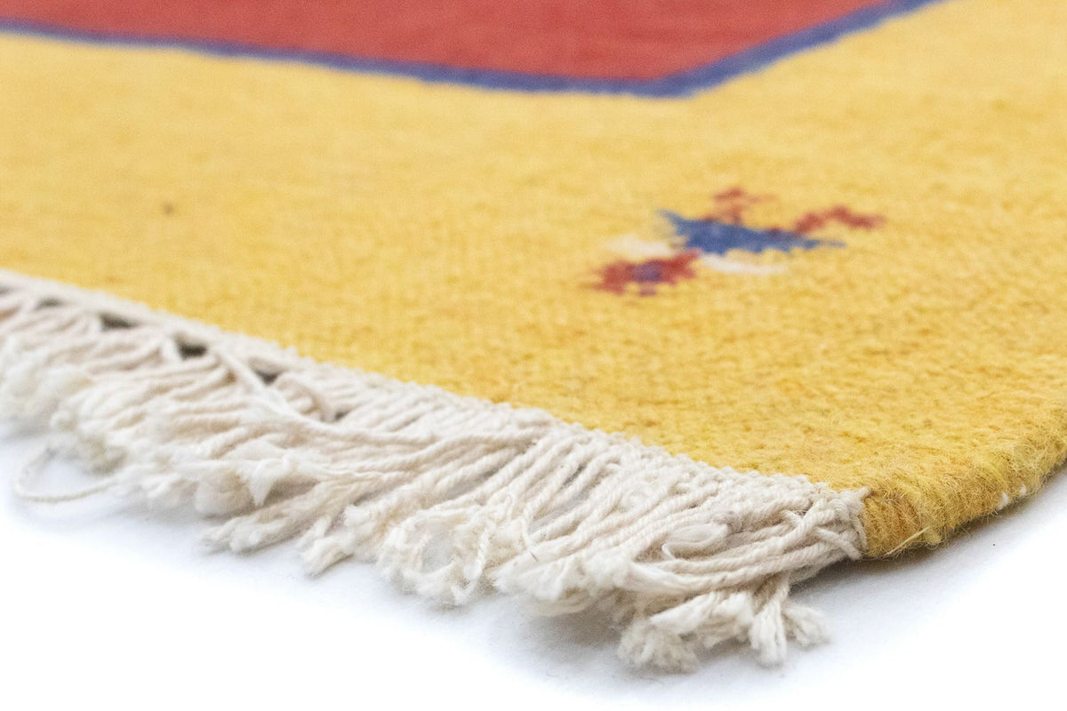 Dywan Kelim - modny - 200 x 140 cm - pomarańczowy