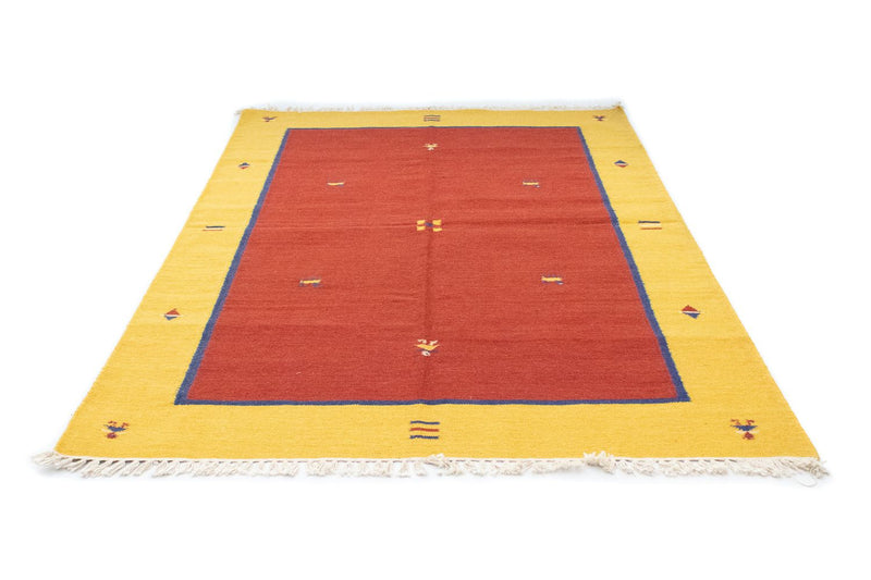 Dywan Kelim - modny - 200 x 140 cm - pomarańczowy