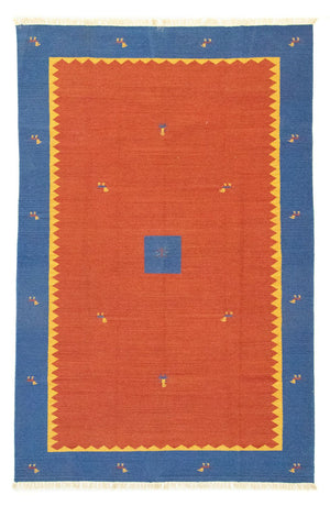 Dywan Kelim - modny - 300 x 200 cm - pomarańczowy