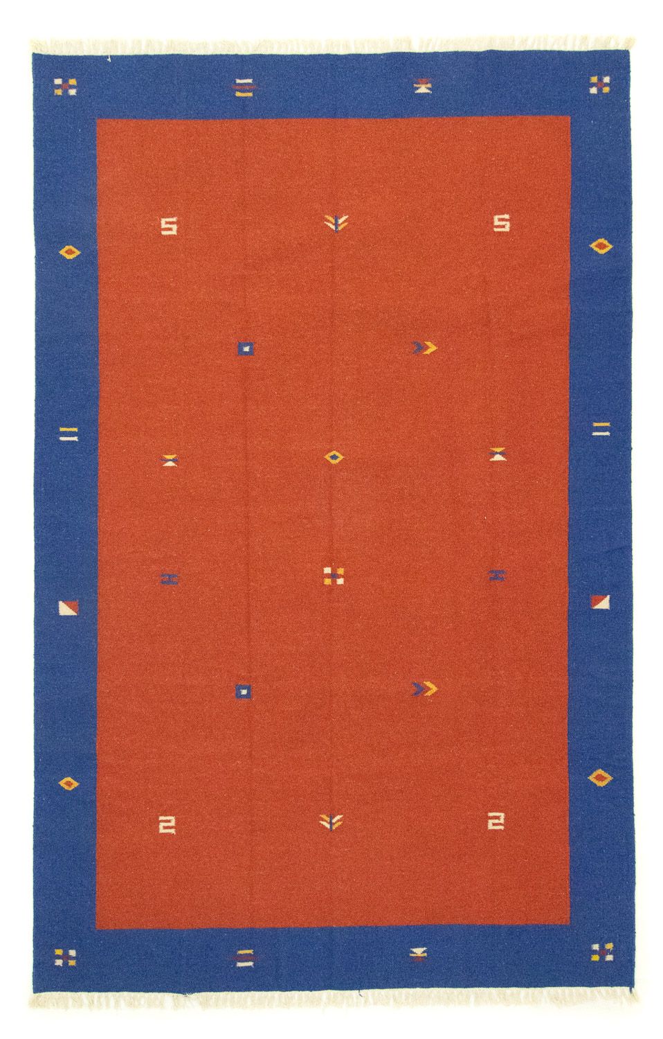 Dywan Kelim - modny - 300 x 200 cm - czerwony