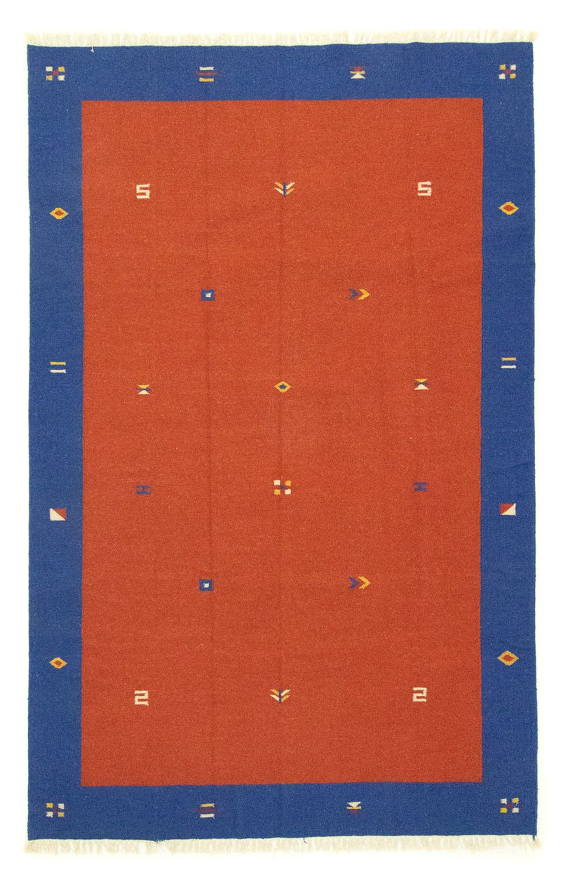 Dywan Kelim - modny - 300 x 200 cm - czerwony