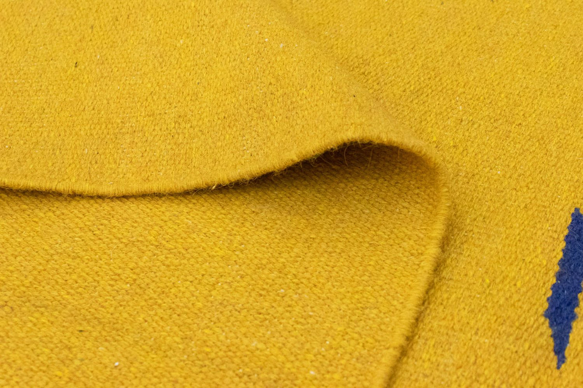 Dywan Kelim - modny - 180 x 120 cm - żółty