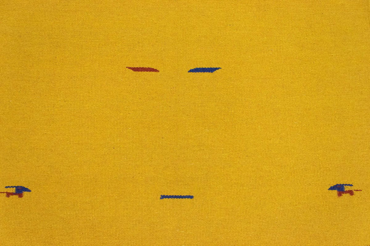 Dywan Kelim - modny - 180 x 120 cm - żółty