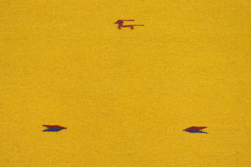 Dywan Kelim - modny - 180 x 120 cm - żółty