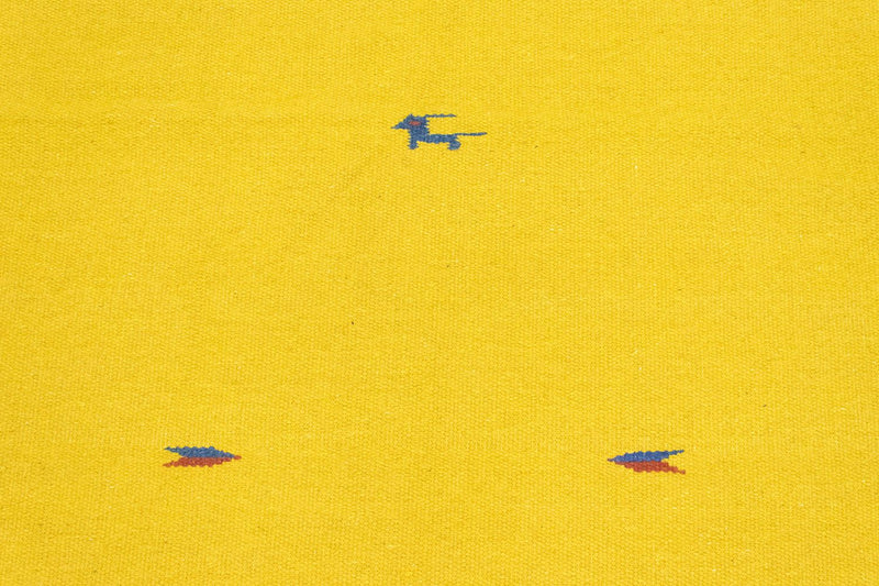 Dywan Kelim - modny - 180 x 120 cm - żółty