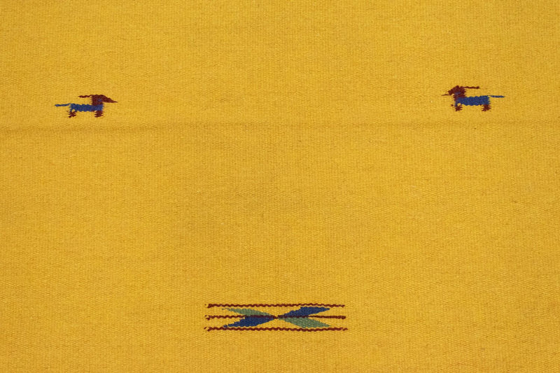 Dywan Kelim - modny - 180 x 120 cm - żółty