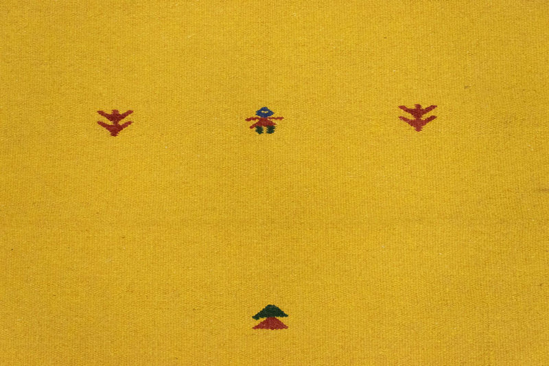 Dywan Kelim - modny - 180 x 120 cm - żółty