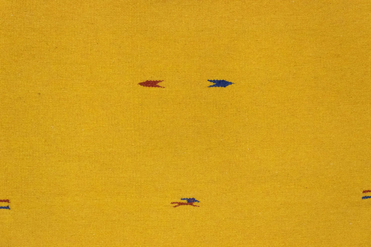 Dywan Kelim - modny - 180 x 120 cm - żółty