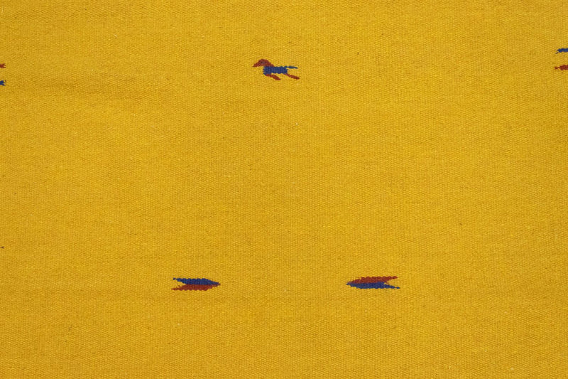 Dywan Kelim - modny - 180 x 120 cm - żółty