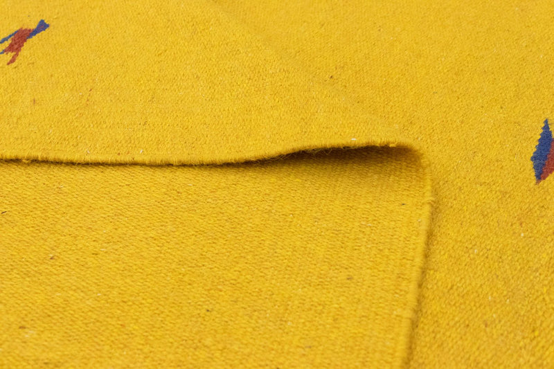 Dywan Kelim - modny - 180 x 120 cm - żółty