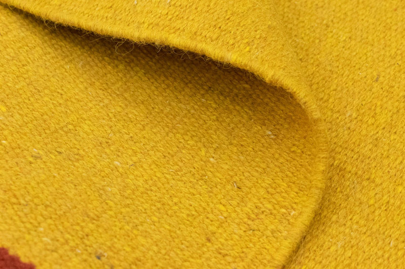 Dywan Kelim - modny - 180 x 120 cm - żółty