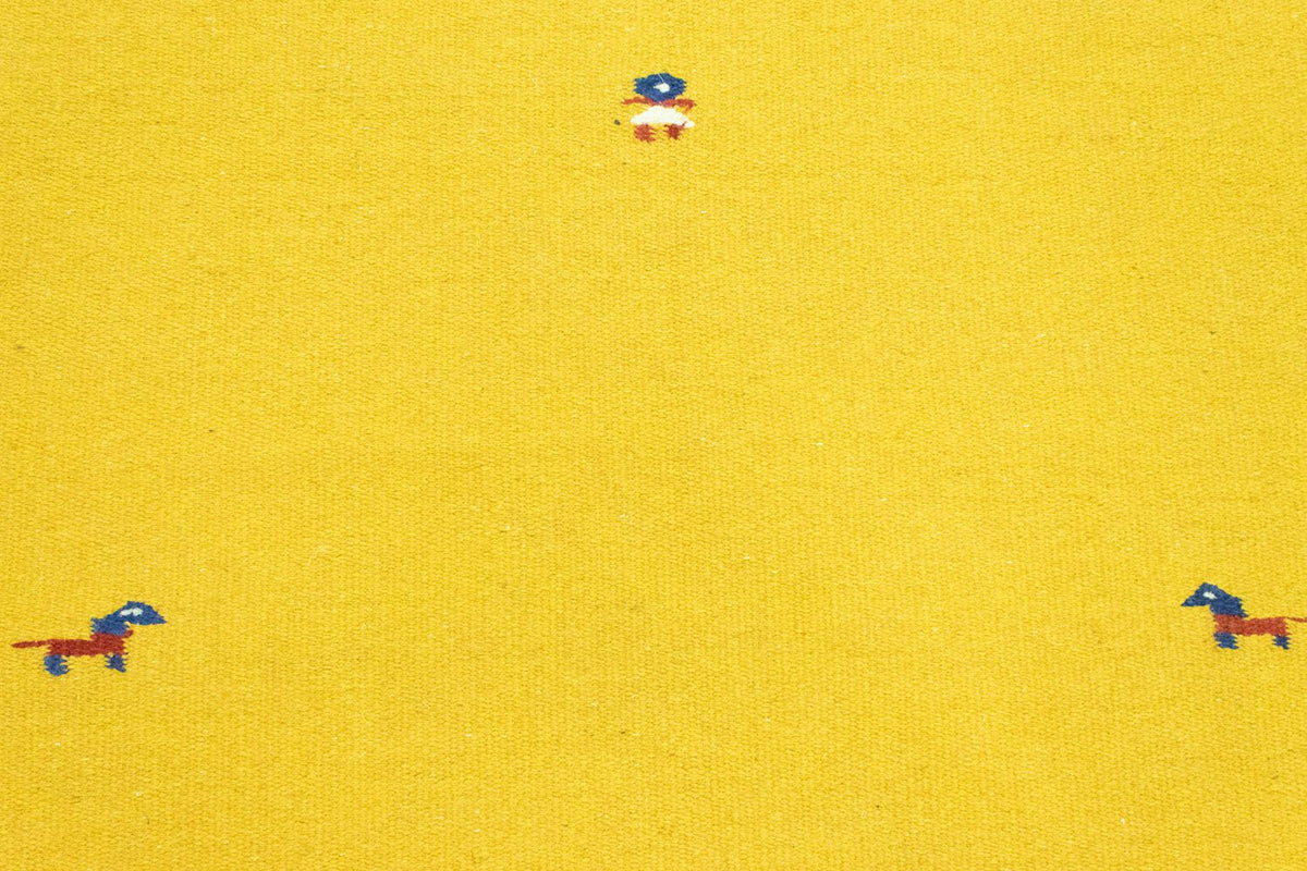 Dywan Kelim - modny - 180 x 120 cm - żółty